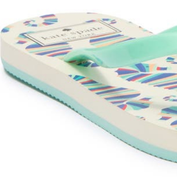 NEW Kate Spade Feldon Flip Flop in Seahorse Print - Picture 3 of 15